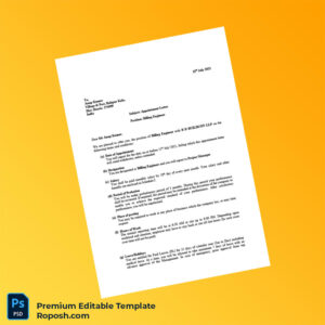 Customizable India B D Bulldon LLP Employment Verification Letter Word & PDF Template 4 page
