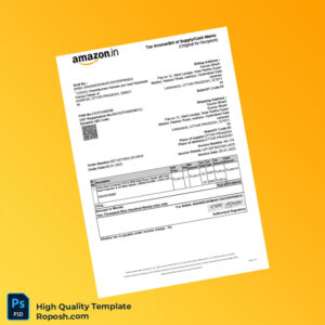 India Baba Anandeswar Enterprises Invoice Template in Word and PDF formats