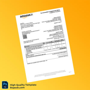 India Balaji Solutions Limited Invoice Template in Word and PDF formats 2 page