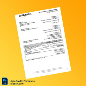 India Balaji Traders Tax Invoice Template in Word and PDF formats