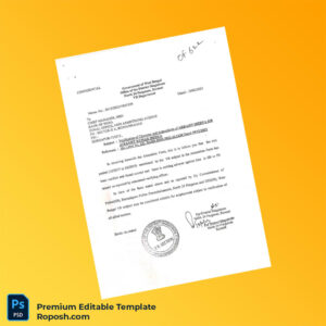 Customizable India Bank of India Employment Verification Letter Word & PDF Template Customizable India Bank of India Employment Verification Letter Word & PDF Template