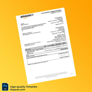 India Bappa Associates Tax Invoice Template in Word and PDF formats