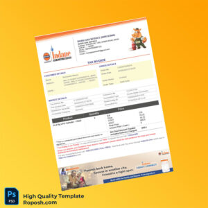 India Bassi Gas Service Tax Invoice Template in Word and PDF formats 2 page India Bassi Gas Service Tax Invoice Template in Word and PDF formats 2 page