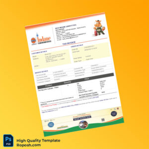 India Bedi Indane Tax Invoice Template in Word and PDF formats 2 page India Bedi Indane Tax Invoice Template in Word and PDF formats 2 page