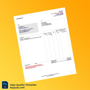 India Best Motors Invoice Template in Word and PDF formats