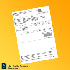 India Bhumika Highstreet India Private Limited Tax Invoice Template in Word and PDF formats