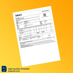 India BlinkIt Commerce Private Limited Invoice Template in Word and PDF formats 3 page India BlinkIt Commerce Private Limited Invoice Template in Word and PDF formats 3 page