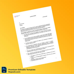 Customizable India Bonito Designs Employment Verification Letter Word & PDF Template 3 page