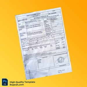 India Brand Eyes Distributors Pvt Ltd Invoice Template in Word and PDF formats India Brand Eyes Distributors Pvt Ltd Invoice Template in Word and PDF formats