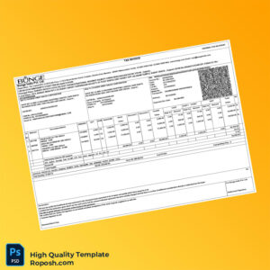 India Bunge India Pvt Ltd Tax Invoice Template in Word and PDF formats 4 page