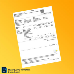 India Buzz Retail India Private Limited Invoice Template in Word and PDF formats