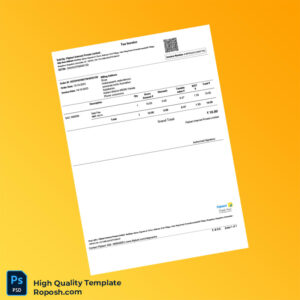 India Buzz Retail India Private Limited Tax Invoice Template in Word and PDF formats 2 page