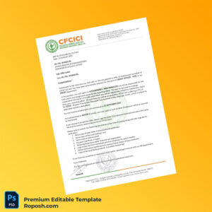 Customizable India CFICICI Ltd Employment Verification Letter Word & PDF Template