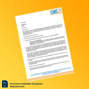 Customizable India Cars24 Financial Services Employment Verification Letter Word & PDF Template 3 page