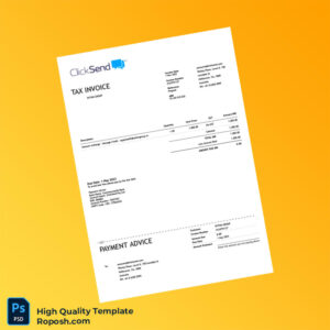 India ClickSend Pty Ltd Tax Invoice Template in Word and PDF formats India ClickSend Pty Ltd Tax Invoice Template in Word and PDF formats