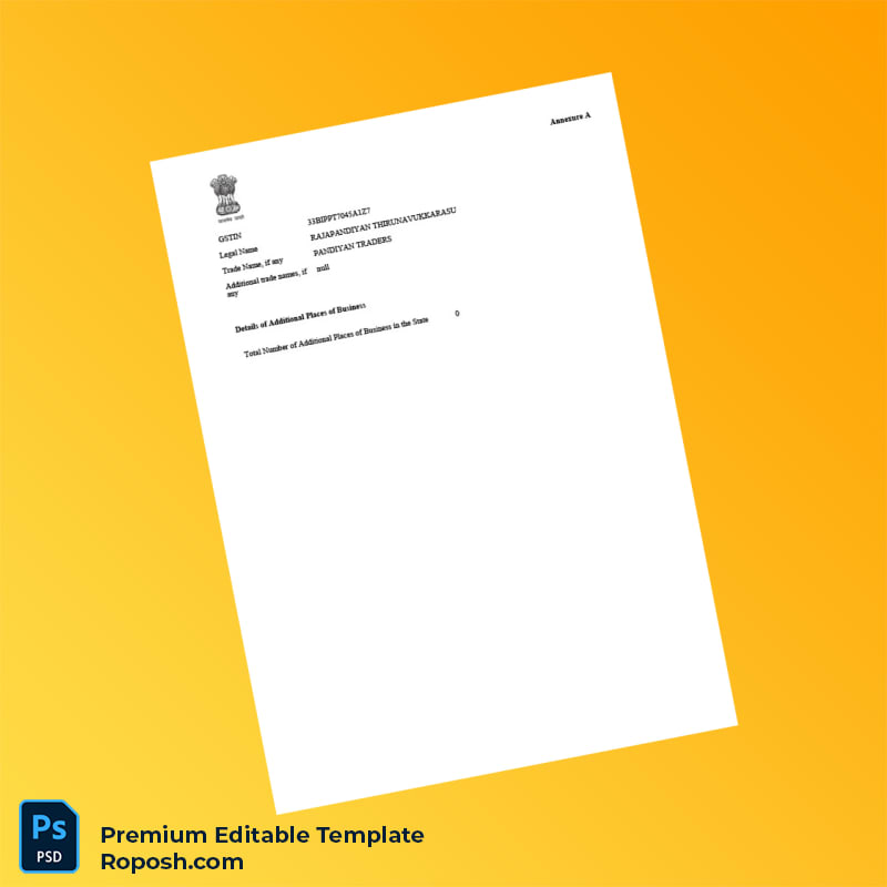 Customizable India Company Registration Certificate Editable Word & PDF Template 4 page Customizable India Company Registration Certificate Editable Word & PDF Template 4 page