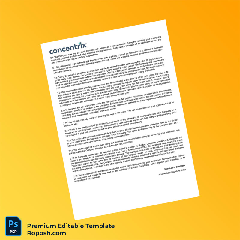 Customizable India Concentrix Daksh Services India Private Limited Employment Verification Letter Word & PDF Template 6 page Customizable India Concentrix Daksh Services India Private Limited Employment Verification Letter Word & PDF Template 6 page