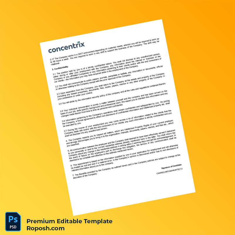 Customizable India Concentrix Daksh Services India Private Limited Employment Verification Letter Word & PDF Template 6 page Customizable India Concentrix Daksh Services India Private Limited Employment Verification Letter Word & PDF Template 6 page