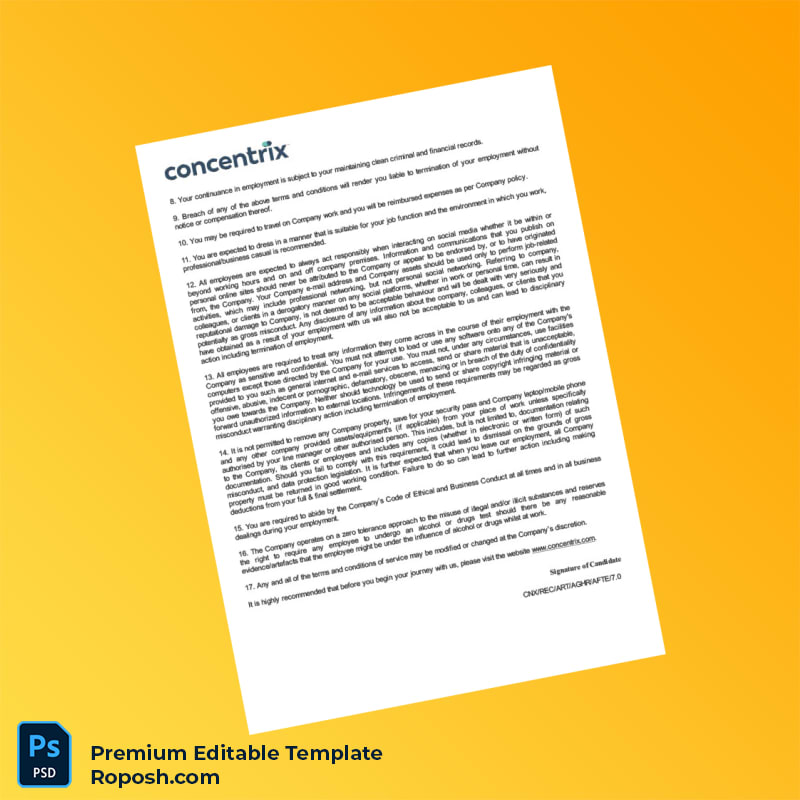 Customizable India Concentrix Daksh Services India Private Limited Employment Verification Letter Word & PDF Template 6 page Customizable India Concentrix Daksh Services India Private Limited Employment Verification Letter Word & PDF Template 6 page