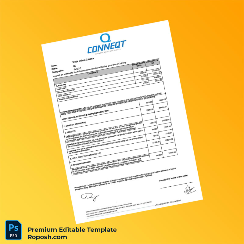 Customizable India Conneqt Business Solutions Employment Verification Letter Word & PDF Template 5 page Customizable India Conneqt Business Solutions Employment Verification Letter Word & PDF Template 5 page