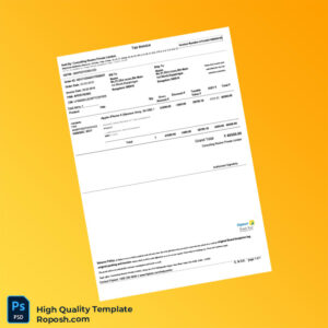 India Consulting Rooms Private Limited Invoice Template in Word and PDF formats