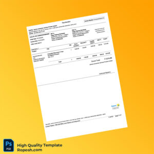 India Consulting Rooms Private Limited Tax Invoice Template in Word and PDF formats 2 page India Consulting Rooms Private Limited Tax Invoice Template in Word and PDF formats 2 page