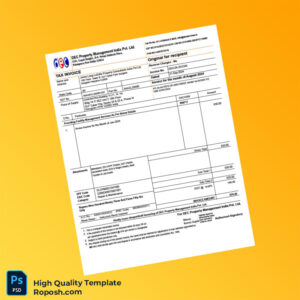 India DEC Property Management India Pvt Ltd Tax Invoice Template in Word and PDF formats 5 page India DEC Property Management India Pvt Ltd Tax Invoice Template in Word and PDF formats 5 page