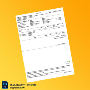 India Damson Technologies Private Limited Invoice Template in Word and PDF formats 3 page