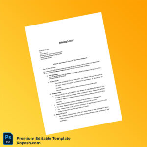 Customizable India Dash Technologies and Label P Ltd Joining Letter Word & PDF Template 8 page