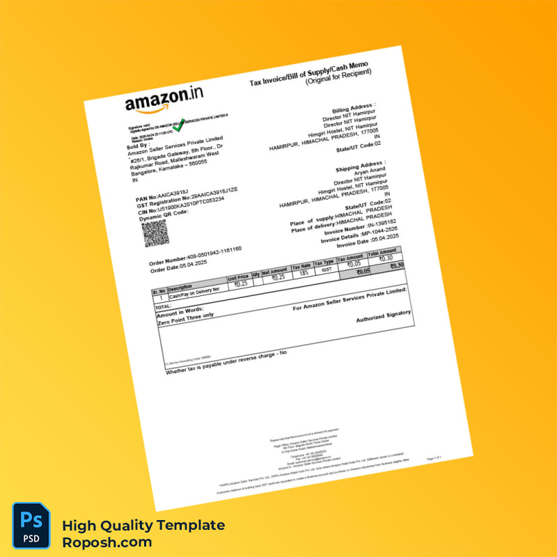 India Deep Trading Invoice Template in Word and PDF formats 2 page India Deep Trading Invoice Template in Word and PDF formats 2 page