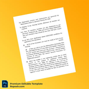 Customizable India Deputy Registrar Housing Cooperative Registration Certificate Editable Word & PDF Template 6 page Customizable India Deputy Registrar Housing Cooperative Registration Certificate Editable Word & PDF Template 6 page