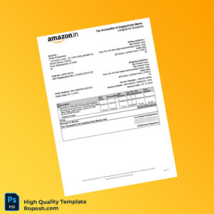 India Dhara Enterprises Tax Invoice Template in Word and PDF formats