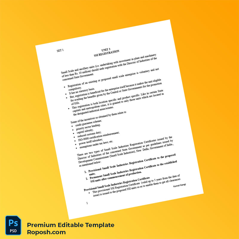 Customizable India Director of Industries Registration Certificate Editable Word & PDF Template 3 page Customizable India Director of Industries Registration Certificate Editable Word & PDF Template 3 page
