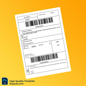 India DishanKart Retail Tax Invoice Template in Word and PDF formats 2 page