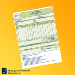 India Document Type GST Invoice Template in Word and PDF formats 3 page
