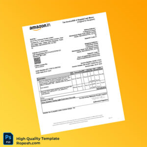 India Dot Key Wellness Private Limited Invoice Template in Word and PDF formats 2 page