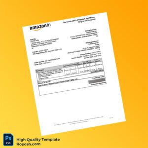 India ERetail India Invoice Template in Word and PDF formats India ERetail India Invoice Template in Word and PDF formats