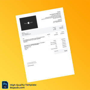 India Eaten Apple Invoice Template in Word and PDF formats India Eaten Apple Invoice Template in Word and PDF formats