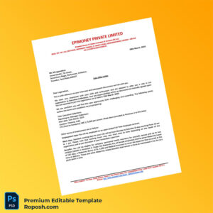 Customizable India Epimoney Private Limited Employment Verification Letter Word & PDF Template 4 page