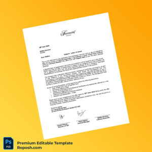 Customizable India Fairmont Mumbai Employment Verification Letter Word & PDF Template 2 page Customizable India Fairmont Mumbai Employment Verification Letter Word & PDF Template 2 page