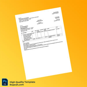 India Fancy Enterprises Tax Invoice Template in Word and PDF formats