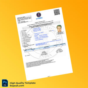 India Foreigners Registration Office Editable Registration Certificate Template in Word and PDF formats India Foreigners Registration Office Editable Registration Certificate Template in Word and PDF formats