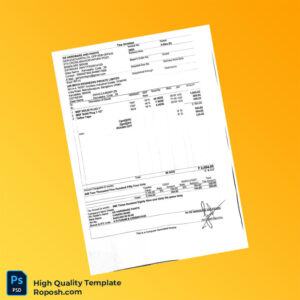 India GS Hardware Paints Invoice Template in Word and PDF formats