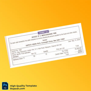 India GUPTA S VISION Invoice Template in Word and PDF formats
