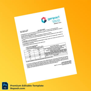 Customizable India Genpact Employment Verification Letter Word & PDF Template 7 page Customizable India Genpact Employment Verification Letter Word & PDF Template 7 page