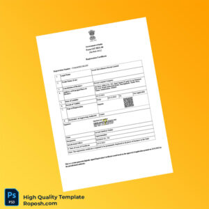 India Government Business Registration Certificate Template in Word and PDF formats 3 page India Government Business Registration Certificate Template in Word and PDF formats 3 page