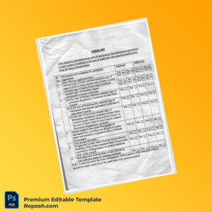 Customizable India Government Permanent Registration Checklist Editable Word & PDF Template 2 page Customizable India Government Permanent Registration Checklist Editable Word & PDF Template 2 page