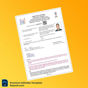 Customizable India Government of Gujarat Registration Certificate Editable Word & PDF Template 5 page Customizable India Government of Gujarat Registration Certificate Editable Word & PDF Template 5 page