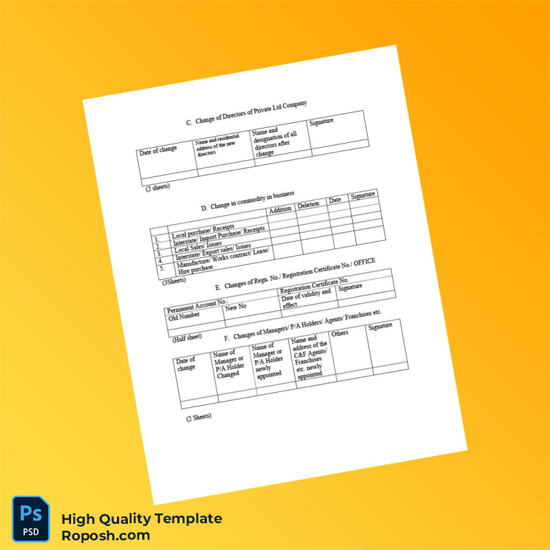 India Government of Kerala Department of Commercial Taxes Business Registration Certificate Template in Word and PDF formats 6 page India Government of Kerala Department of Commercial Taxes Business Registration Certificate Template in Word and PDF formats 6 page