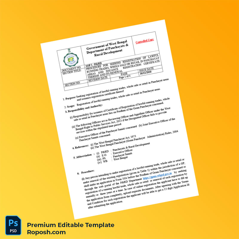 Customizable India Gram Panchayat Business Registration Certificate Editable Word & PDF Template 4 page Customizable India Gram Panchayat Business Registration Certificate Editable Word & PDF Template 4 page